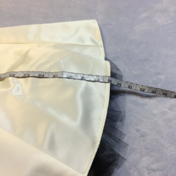 Vintage Jessica McClintock Gunne Sax Strapless Dress Size 7/8 Womans Ivory Satin - Picture 16 of 16